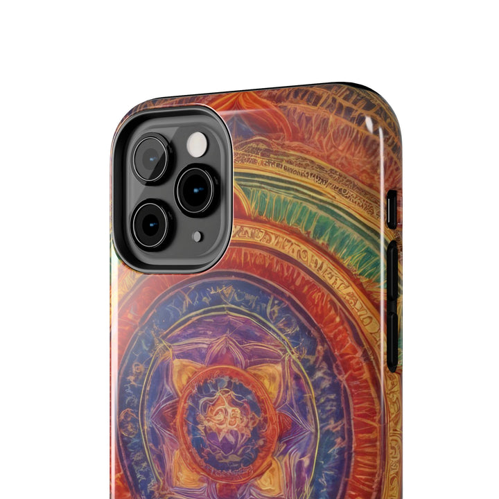 Vibrant Mandala Essence - Tough Phone Case - Phone Case - g(0D·IO) - iPhone 13 Mini - -