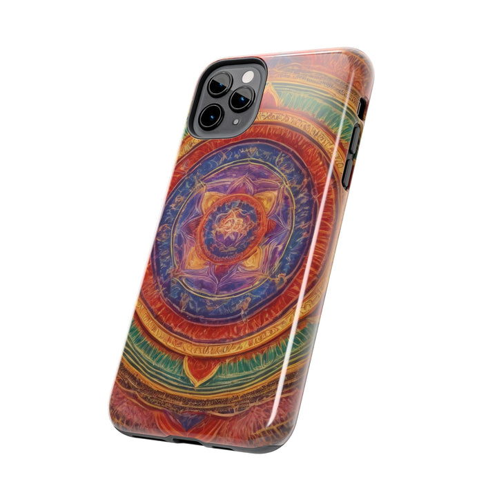 Vibrant Mandala Essence - Tough Phone Case - Phone Case - g(0D·IO) - iPhone 13 Mini - -