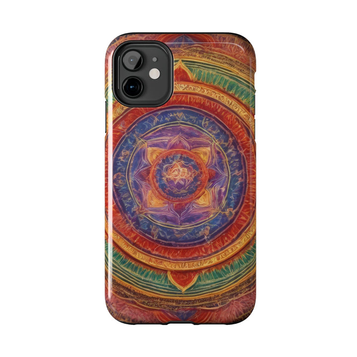 Vibrant Mandala Essence - Tough Phone Case - Phone Case - g(0D·IO) - iPhone 13 Mini - -