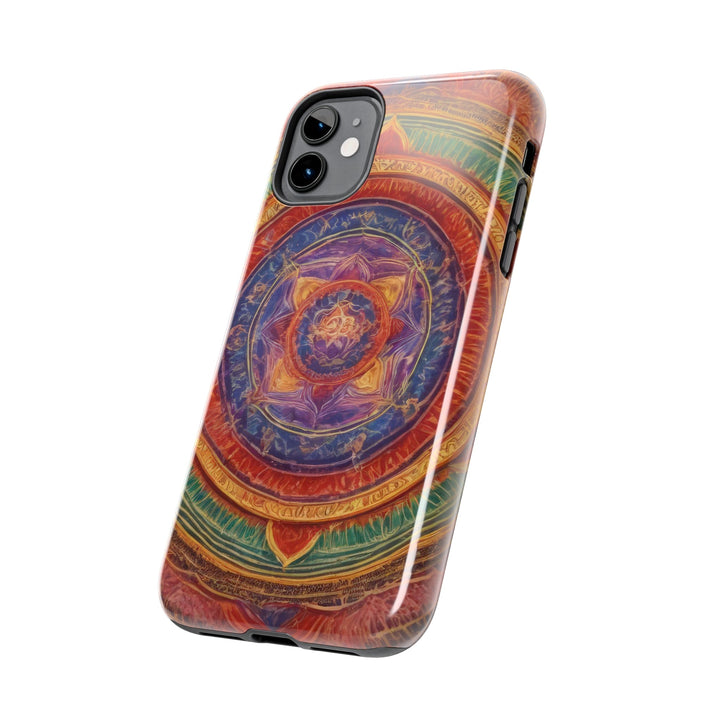 Vibrant Mandala Essence - Tough Phone Case - Phone Case - g(0D·IO) - iPhone 13 Mini - -