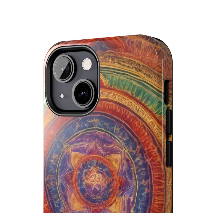 Vibrant Mandala Essence - Tough Phone Case - Phone Case - g(0D·IO) - iPhone 13 Mini - -