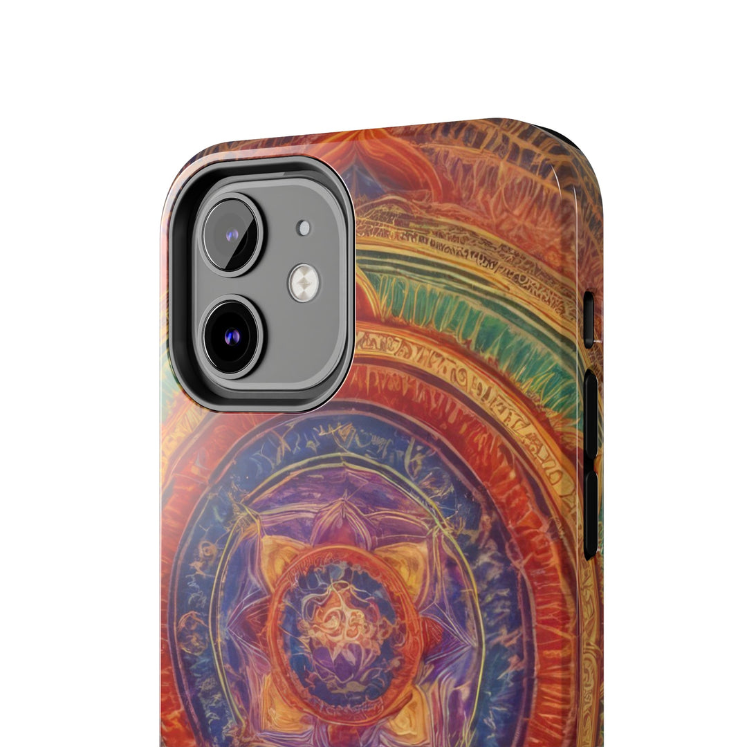 Vibrant Mandala Essence - Tough Phone Case - Phone Case - g(0D·IO) - iPhone 13 Mini - -