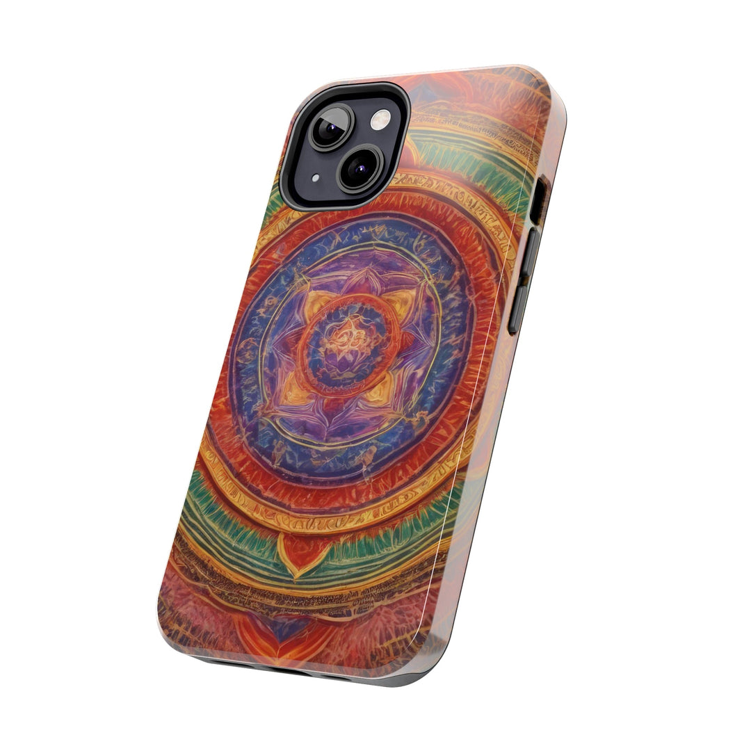 Vibrant Mandala Essence - Tough Phone Case - Phone Case - g(0D·IO) - iPhone 13 Mini - -