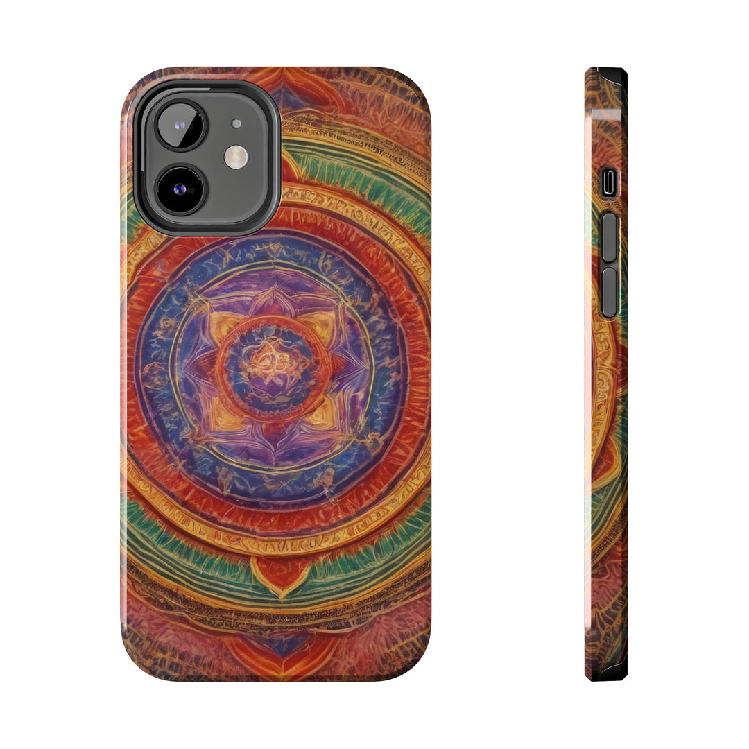 Vibrant Mandala Essence - Tough Phone Case - Phone Case - g(0D·IO) - iPhone 12 - -