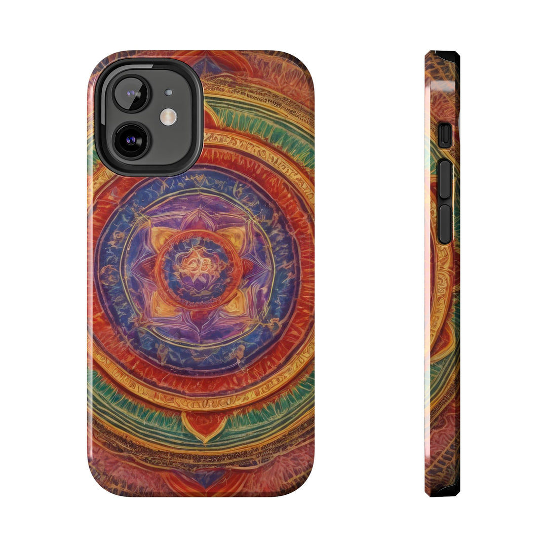 Vibrant Mandala Essence - Tough Phone Case - Phone Case - g(0D·IO) - iPhone 12 Mini - -