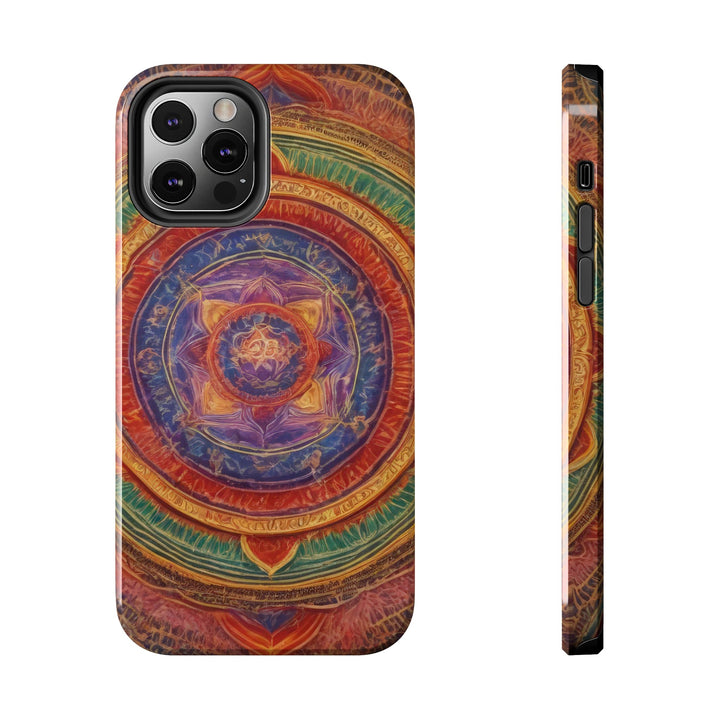 Vibrant Mandala Essence - Tough Phone Case - Phone Case - g(0D·IO) - iPhone 12 Pro - -