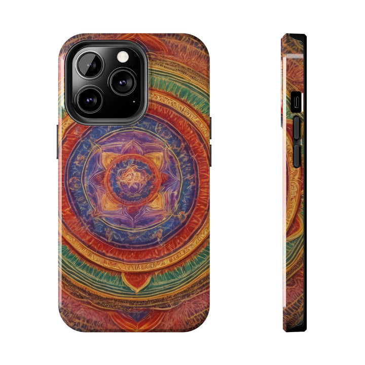 Vibrant Mandala Essence - Tough Phone Case - Phone Case - g(0D·IO) - iPhone 13 Pro - -