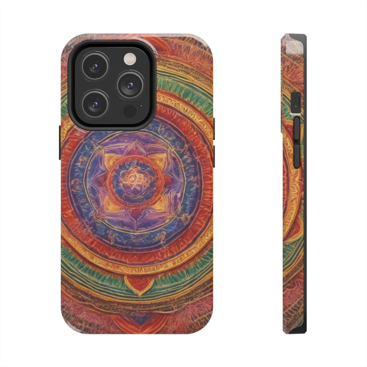 Vibrant Mandala Essence - Tough Phone Case - Phone Case - g(0D·IO) - iPhone 14 Pro - -