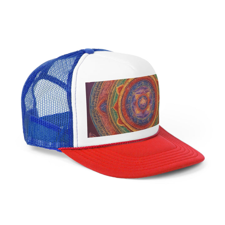 Vibrant Mandala Essence - Trucker Hat - Hats - g(0D·IO) - Pink - One size -