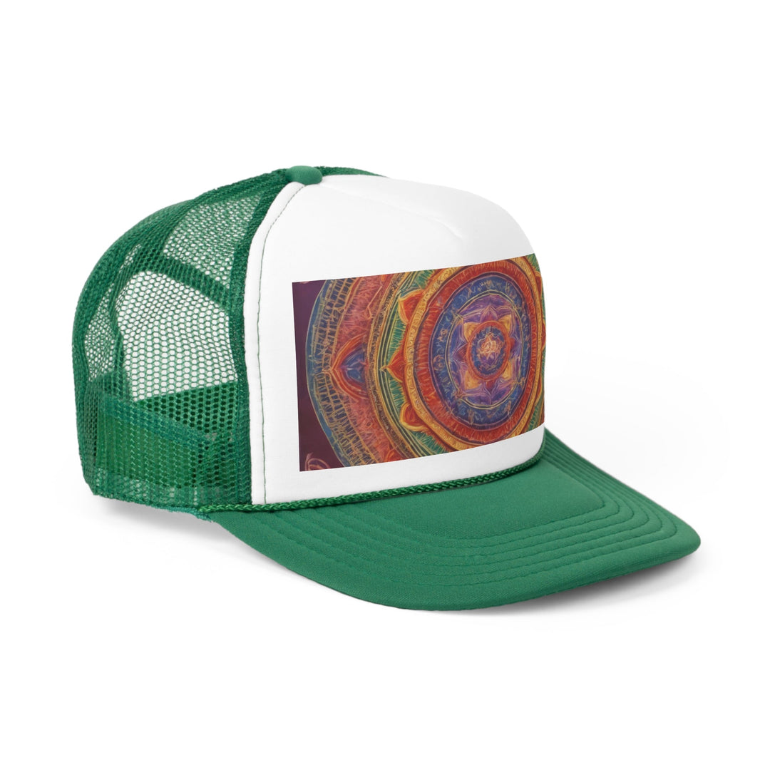 Vibrant Mandala Essence - Trucker Hat - Hats - g(0D·IO) - Pink - One size -