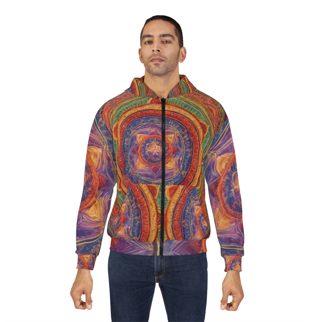 Vibrant Mandala Essence - Unisex Zip Hoodie - All Over Prints - g(0D·IO) - XS - -