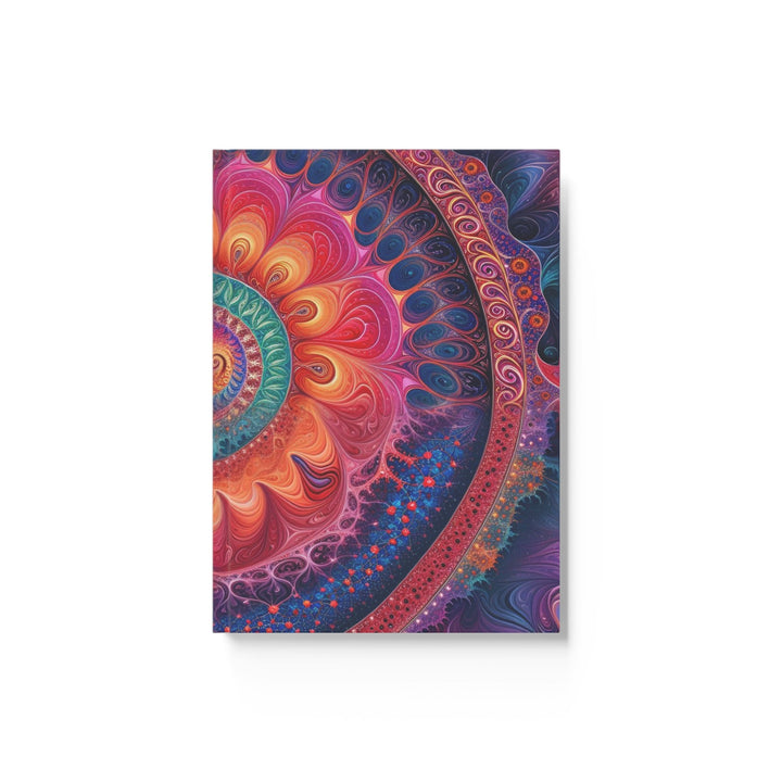 Vibrant Mandala Symphony - Hard Backed Journal - Paper products - g(0D·IO) - Graph - A5 - White