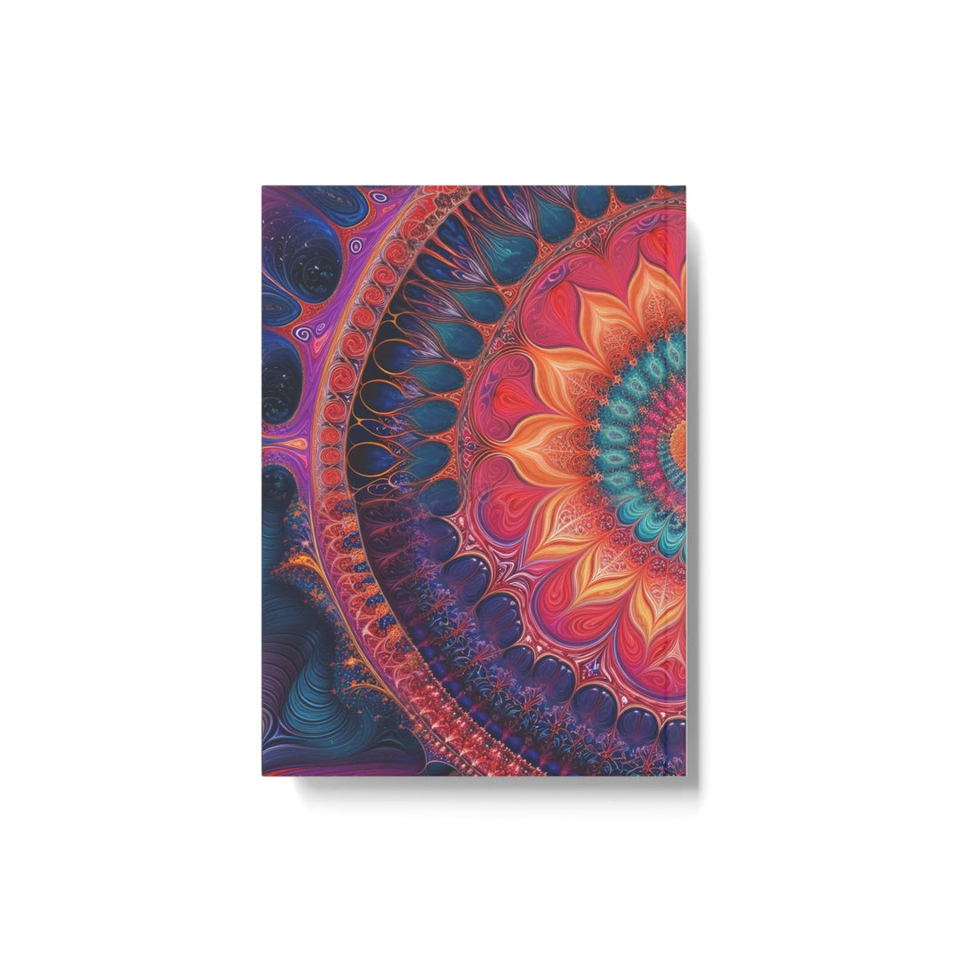 Vibrant Mandala Symphony - Hard Backed Journal - Paper products - g(0D·IO) - Graph - A5 - White