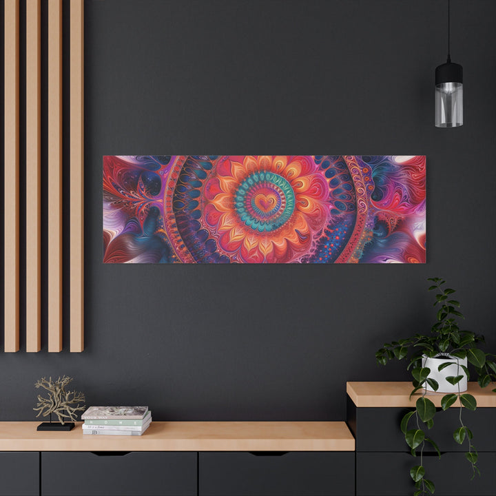 Vibrant Mandala Symphony - Matte Canvas Print 1.25" - Canvas - g(0D·IO) - 36" x 36" - 1.25" -