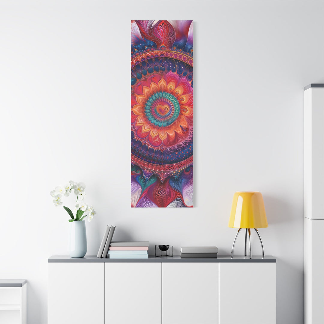 Vibrant Mandala Symphony - Matte Canvas Print 1.25" - Canvas - g(0D·IO) - 36" x 36" - 1.25" -