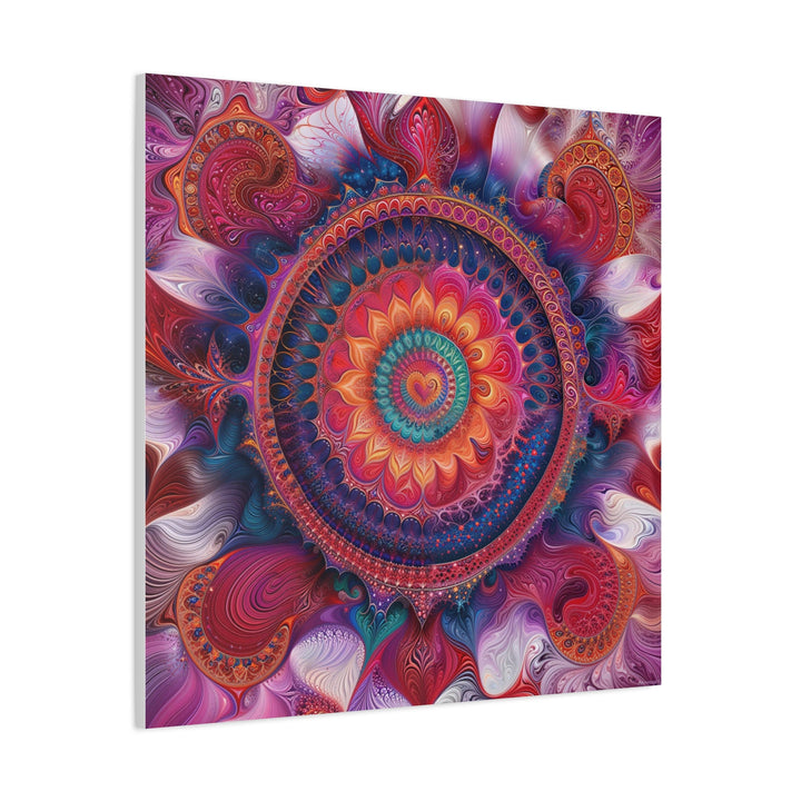 Vibrant Mandala Symphony - Matte Canvas Print 1.25" - Canvas - g(0D·IO) - 36" x 36" - 1.25" -