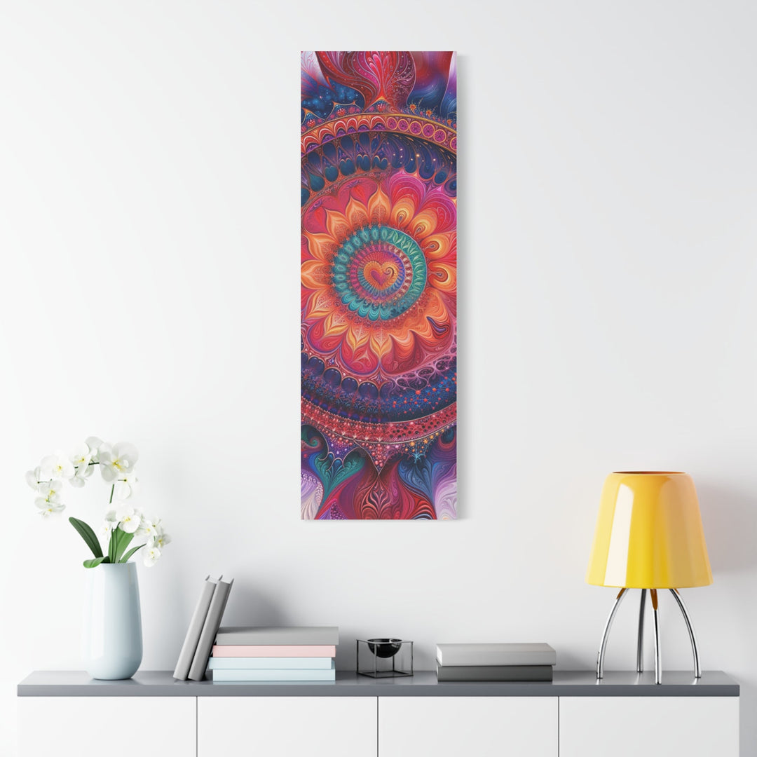 Vibrant Mandala Symphony - Matte Canvas Print 1.25" - Canvas - g(0D·IO) - 36" x 36" - 1.25" -