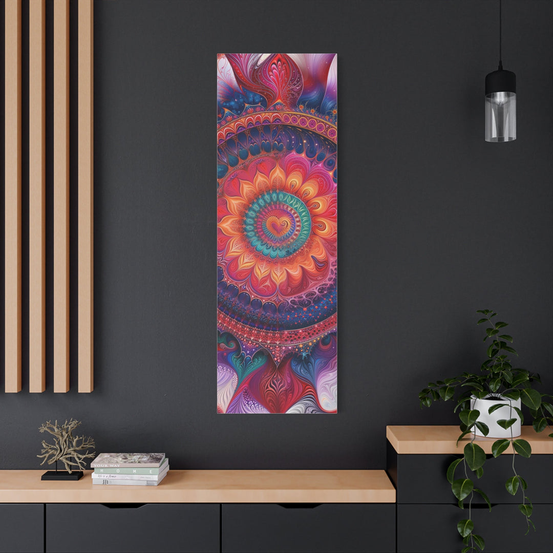 Vibrant Mandala Symphony - Matte Canvas Print 1.25" - Canvas - g(0D·IO) - 36" x 36" - 1.25" -