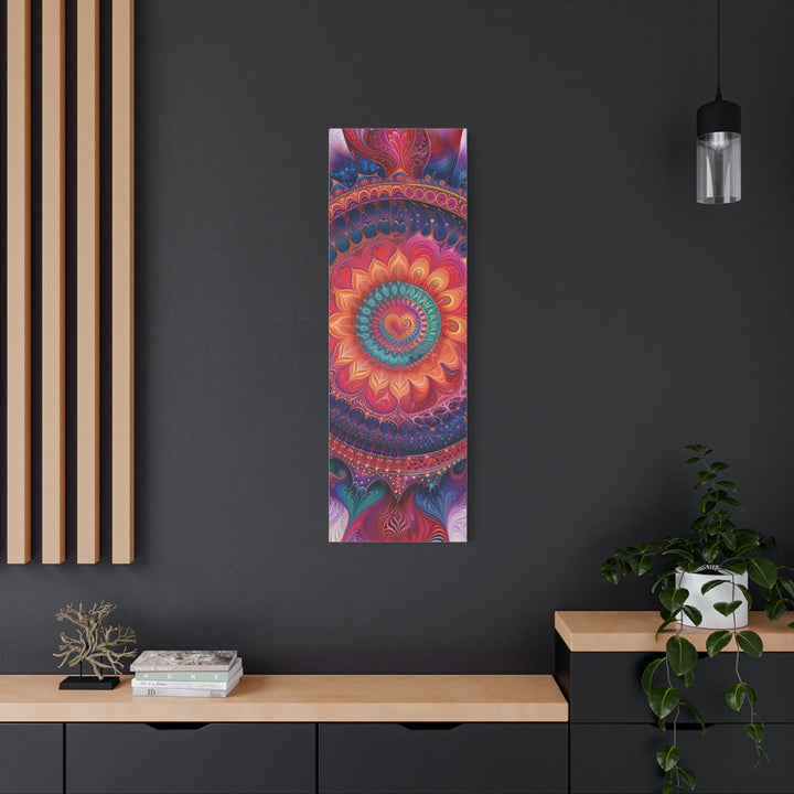 Vibrant Mandala Symphony - Matte Canvas Print 1.25" - Canvas - g(0D·IO) - 36" x 36" - 1.25" -