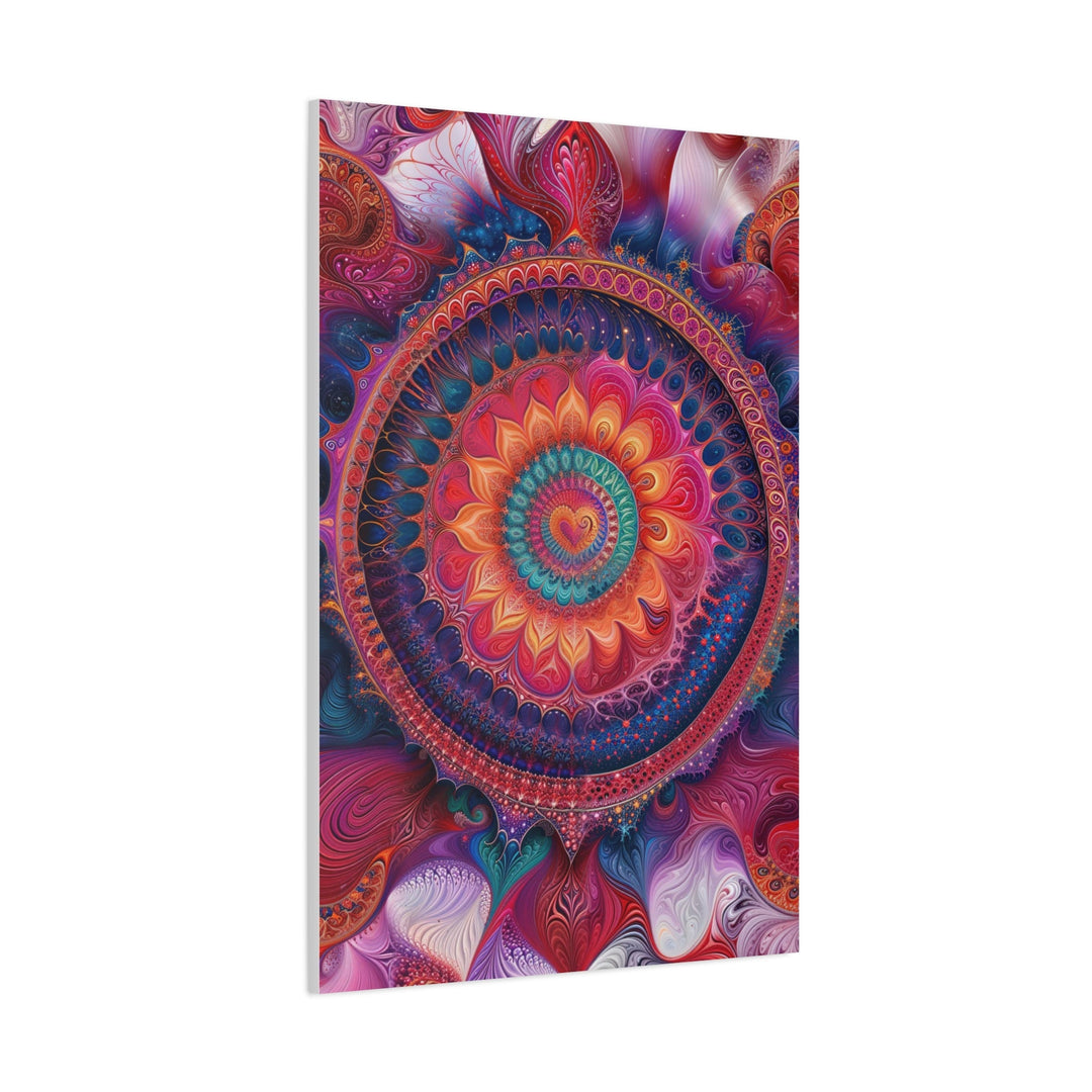 Vibrant Mandala Symphony - Matte Canvas Print 1.25" - Canvas - g(0D·IO) - 36" x 36" - 1.25" -