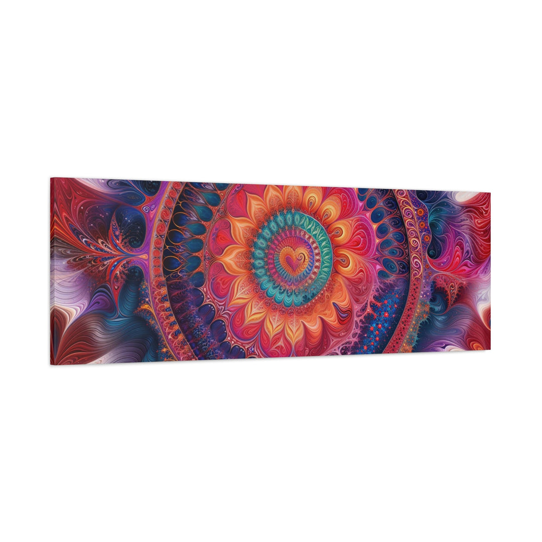 Vibrant Mandala Symphony - Matte Canvas Print 1.25" - Canvas - g(0D·IO) - 36" x 36" - 1.25" -