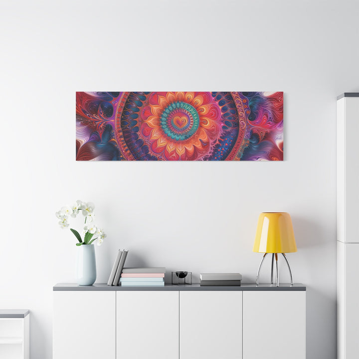 Vibrant Mandala Symphony - Matte Canvas Print 1.25" - Canvas - g(0D·IO) - 36" x 36" - 1.25" -