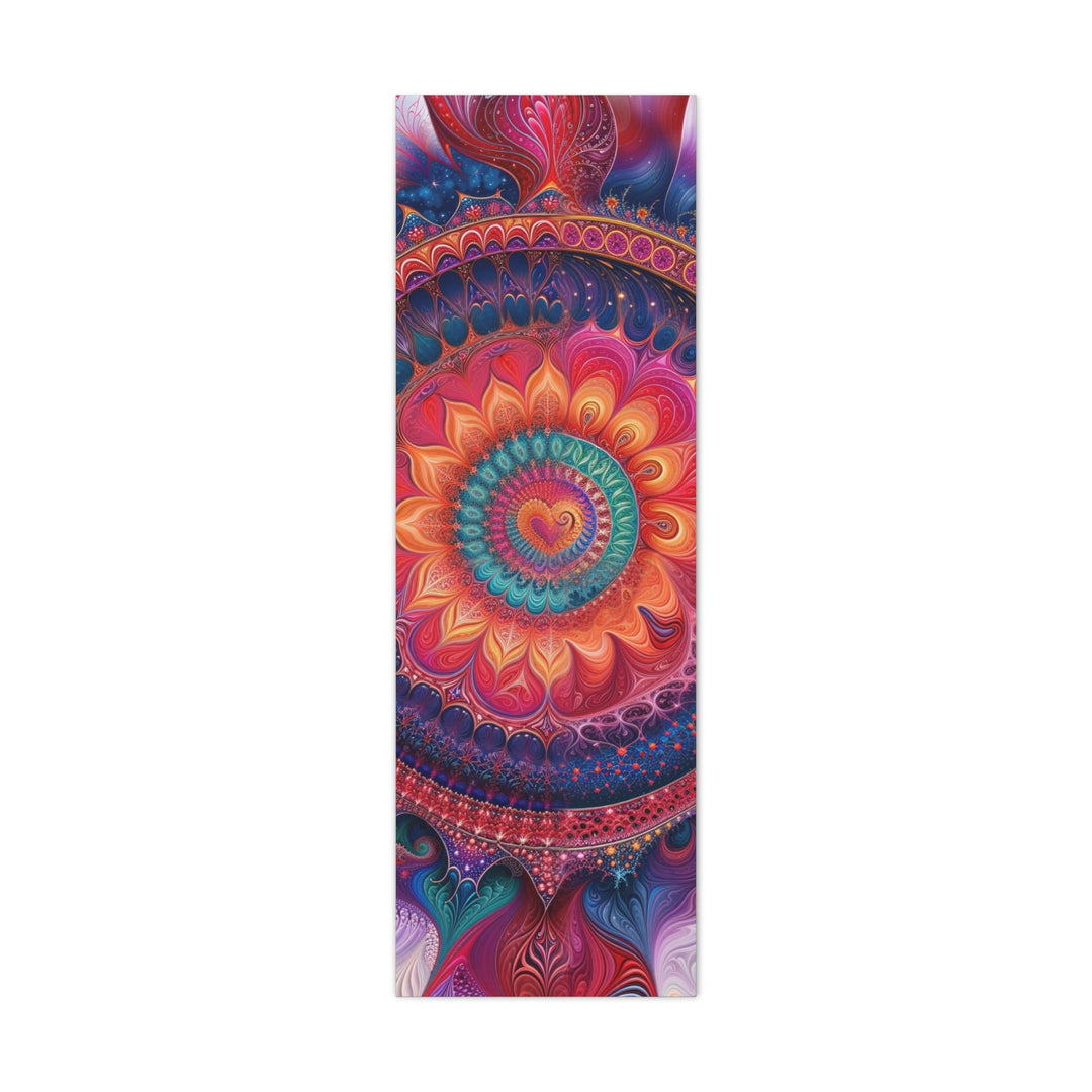 Vibrant Mandala Symphony - Matte Canvas Print 1.25" - Canvas - g(0D·IO) - 16" x 48" (Vertical) - 1.25" -