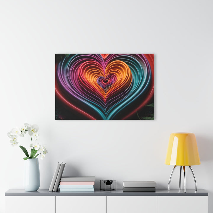 Vibrant Paper Heart - Acrylic Prints (French Cleat Hanging) - Home Decor - g(0D·IO) - 24" x 36" (Vertical) - 0.25'' -