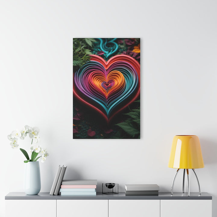 Vibrant Paper Heart - Acrylic Prints (French Cleat Hanging) - Home Decor - g(0D·IO) - 24" x 36" (Vertical) - 0.25'' -