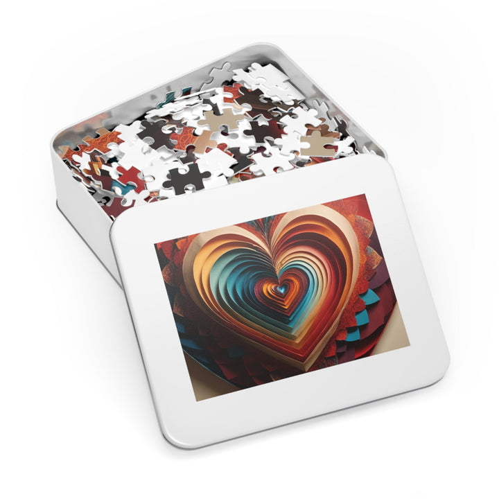 Vibrant Paper Heart - Jigsaw Puzzle (100, 252, 500, 1000 pieces) - Puzzle - g(0D·IO) - 29.25" × 19.75" (1000 pcs) - -