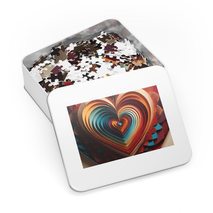 Vibrant Paper Heart - Jigsaw Puzzle (100, 252, 500, 1000 pieces) - Puzzle - g(0D·IO) - 29.25" × 19.75" (1000 pcs) - -