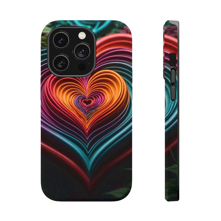 Vibrant Paper Heart - MagSafe Tough Case - Phone Case - g(0D·IO) - iPhone 14 Pro - Matte -