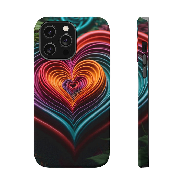 Vibrant Paper Heart - MagSafe Tough Case - Phone Case - g(0D·IO) - iPhone 14 Pro Max - Matte -