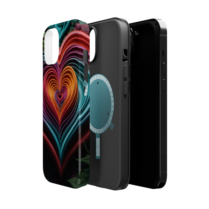 Vibrant Paper Heart - MagSafe Tough Case - Phone Case - g(0D·IO) - iPhone 14 Pro Max - Matte -