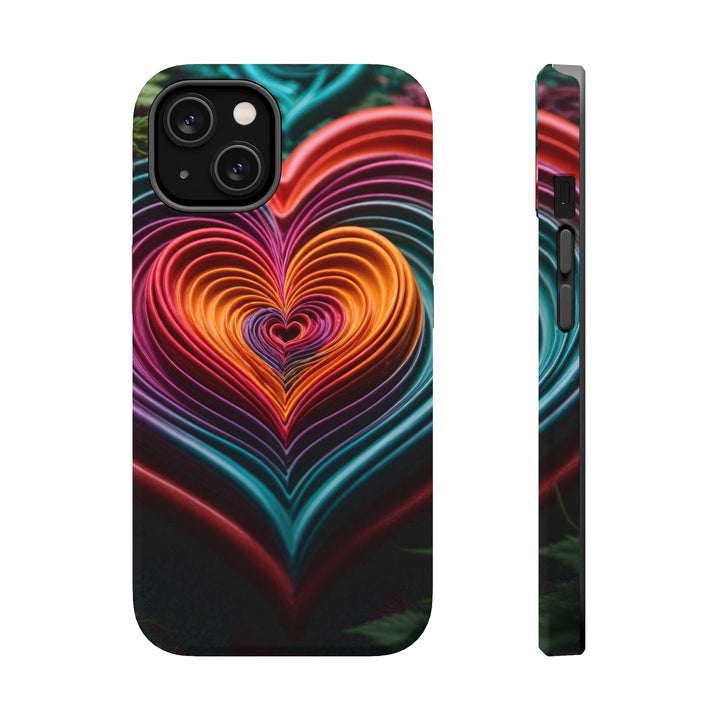 Vibrant Paper Heart - MagSafe Tough Case - Phone Case - g(0D·IO) - iPhone 14 - Matte -