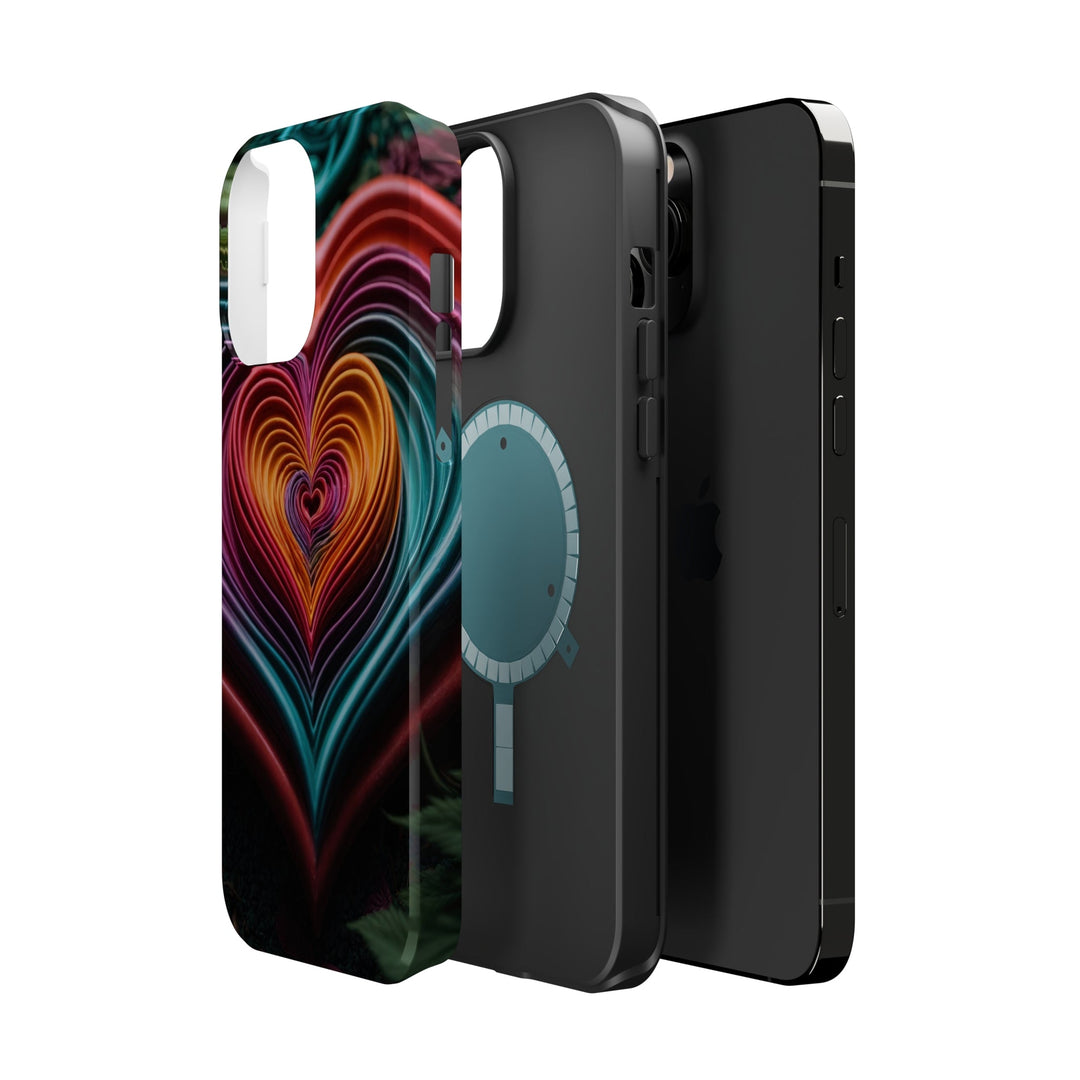 Vibrant Paper Heart - MagSafe Tough Case - Phone Case - g(0D·IO) - iPhone 14 - Matte -