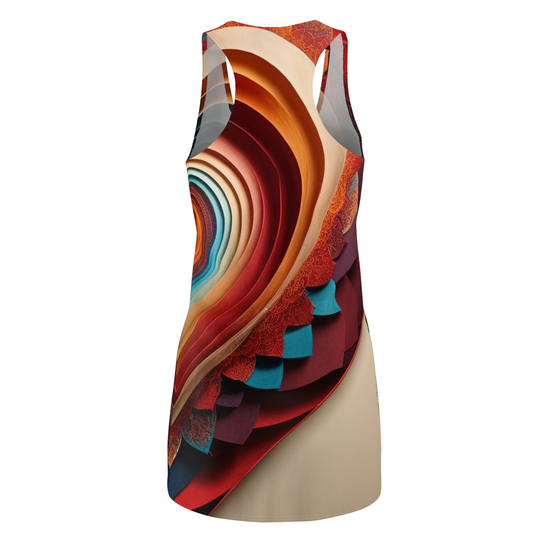 Vibrant Paper Heart - Racerback Dress - All Over Prints - g(0D·IO) - XS - -