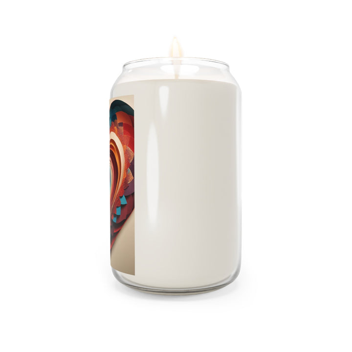 Vibrant Paper Heart - Scented Candle - Home Decor - g(0D·IO) - Vanilla Bean - 13.75oz -