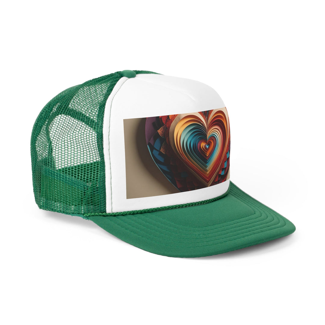 Vibrant Paper Heart - Trucker Hat - Hats - g(0D·IO) - Pink - One size -