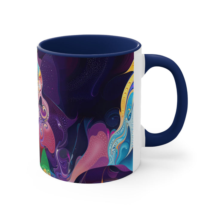 Vibrant Psychedelic Dreams - Accent Coffee Mug - Mug - g(0D·IO) - Pink - 11oz -