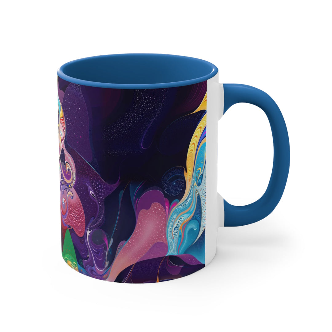 Vibrant Psychedelic Dreams - Accent Coffee Mug - Mug - g(0D·IO) - Pink - 11oz -