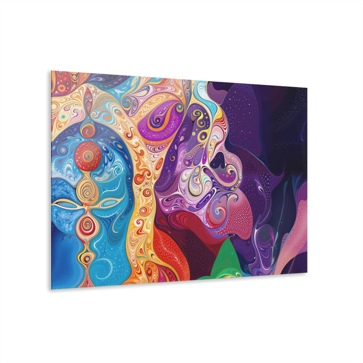 Vibrant Psychedelic Dreams - Acrylic Prints (French Cleat Hanging) - Home Decor - g(0D·IO) - 36" x 24" (Horizontal) - 0.25'' -