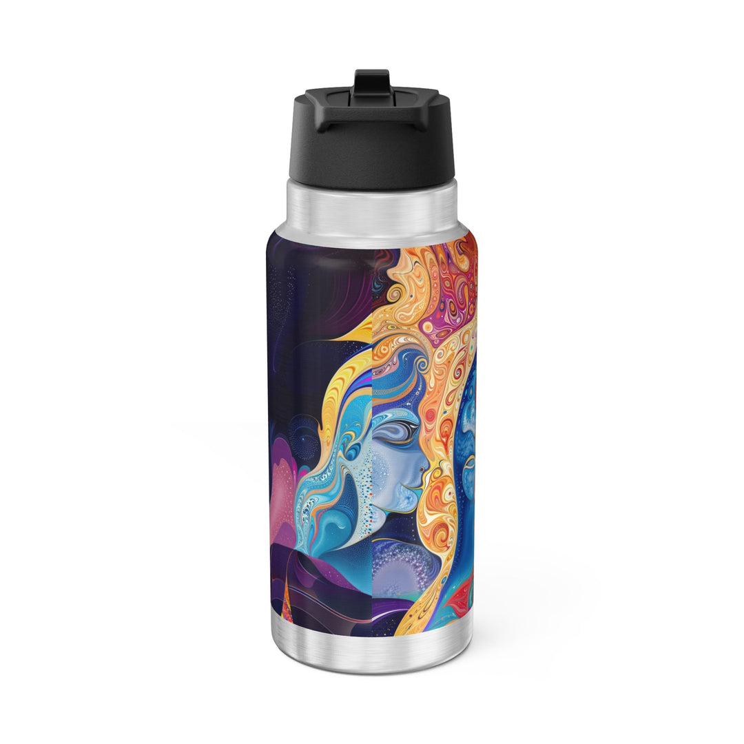 Vibrant Psychedelic Dreams - Gator Tumbler 32oz - Mug - g(0D·IO) - Silver - 32oz -