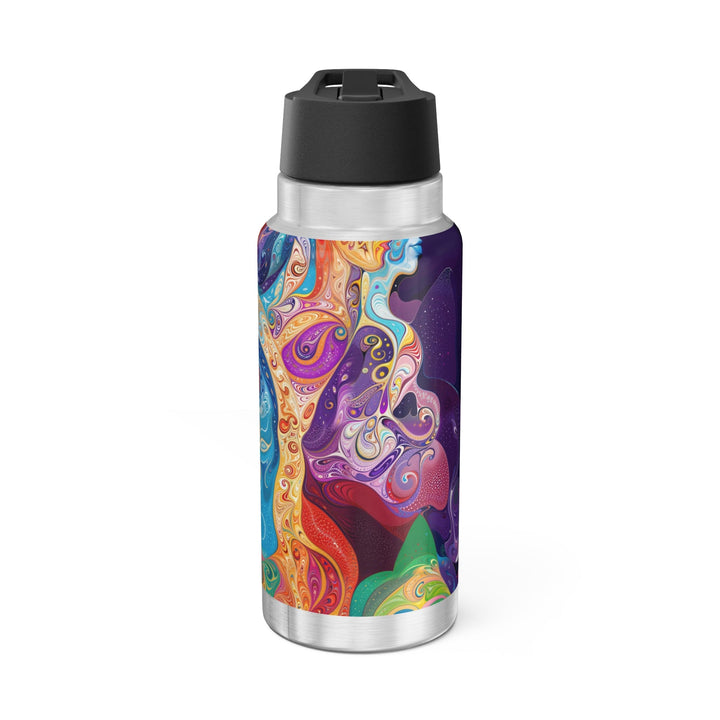 Vibrant Psychedelic Dreams - Gator Tumbler 32oz - Mug - g(0D·IO) - Silver - 32oz -