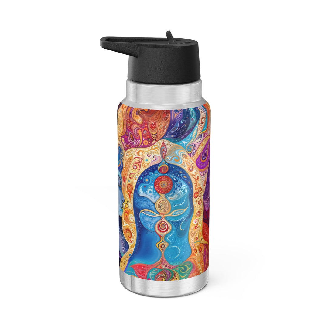 Vibrant Psychedelic Dreams - Gator Tumbler 32oz - Mug - g(0D·IO) - Silver - 32oz -