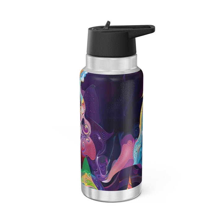 Vibrant Psychedelic Dreams - Gator Tumbler 32oz - Mug - g(0D·IO) - Silver - 32oz -