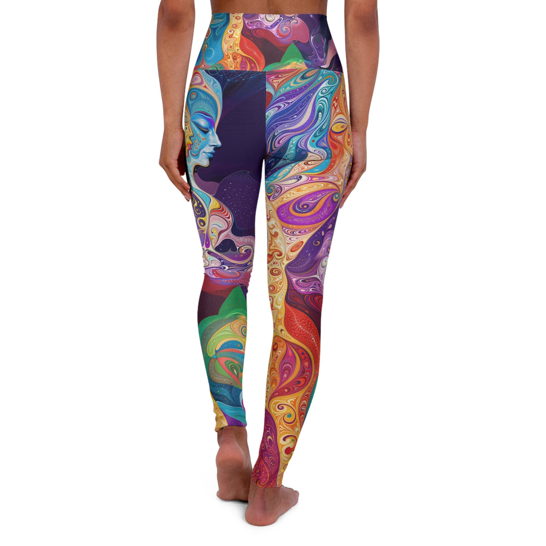 Vibrant Psychedelic Dreams - High Waisted AOP Yoga Leggings - All Over Prints - g(0D·IO) - XS - -