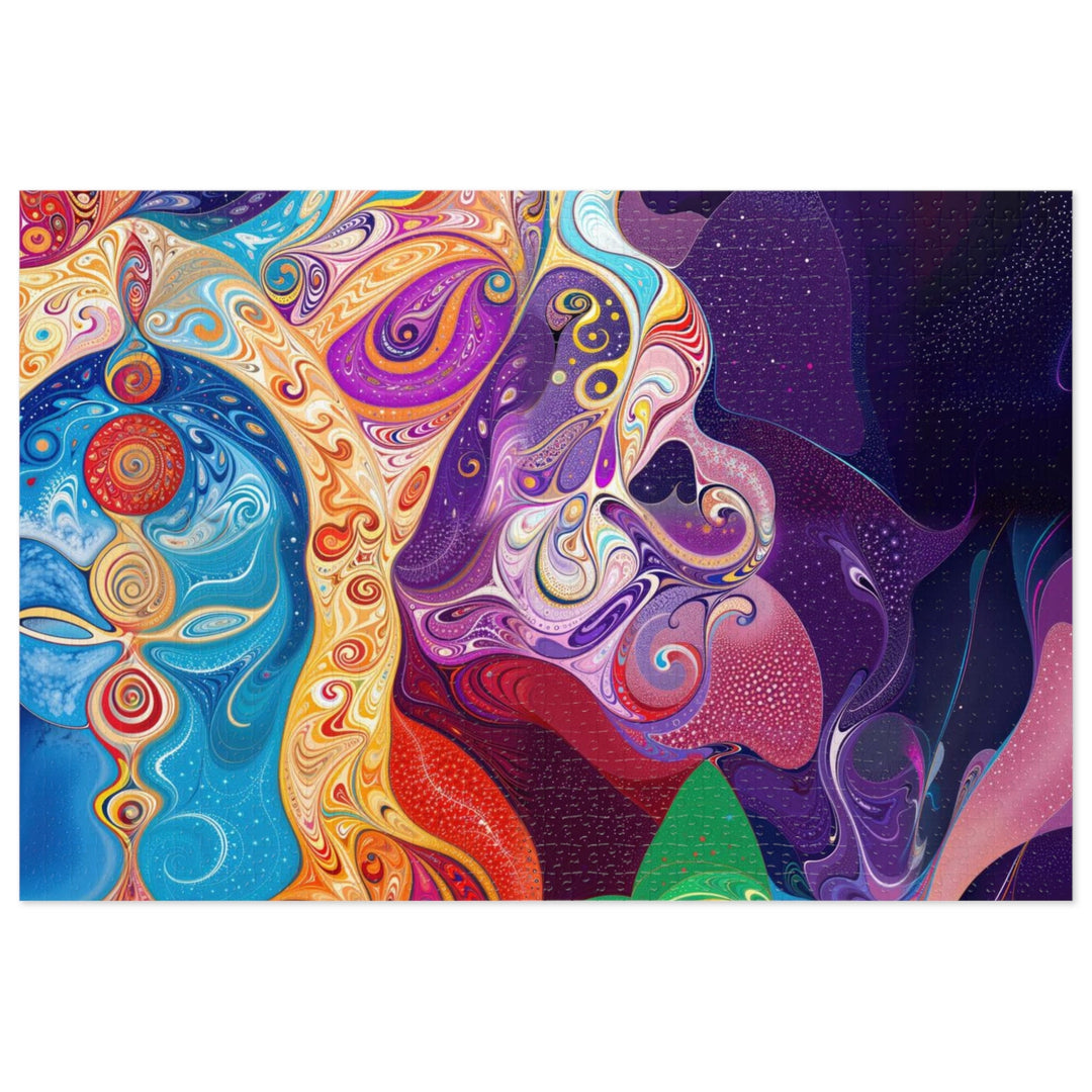 Vibrant Psychedelic Dreams - Jigsaw Puzzle (100, 252, 500, 1000 pieces) - Puzzle - g(0D·IO) - 29.25" × 19.75" (1000 pcs) - -