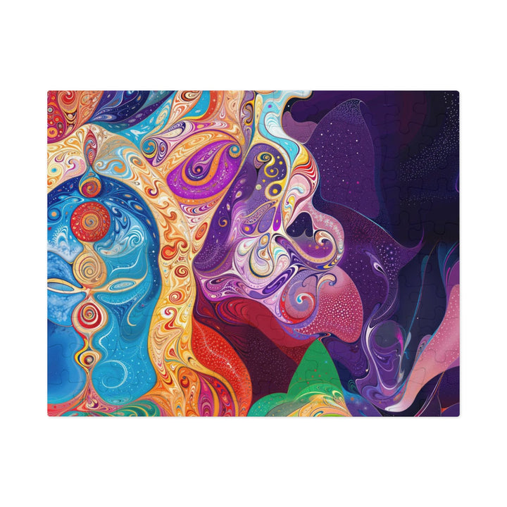 Vibrant Psychedelic Dreams - Jigsaw Puzzle (100, 252, 500, 1000 pieces) - Puzzle - g(0D·IO) - 9.6" × 8" (110 pcs) - -