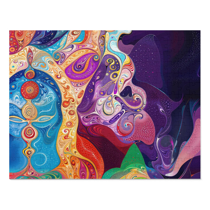 Vibrant Psychedelic Dreams - Jigsaw Puzzle (100, 252, 500, 1000 pieces) - Puzzle - g(0D·IO) - 14" × 11" (252 pcs) - -